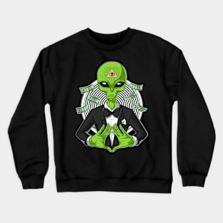 Illuminati Space Alien Crewneck Sweatshirt